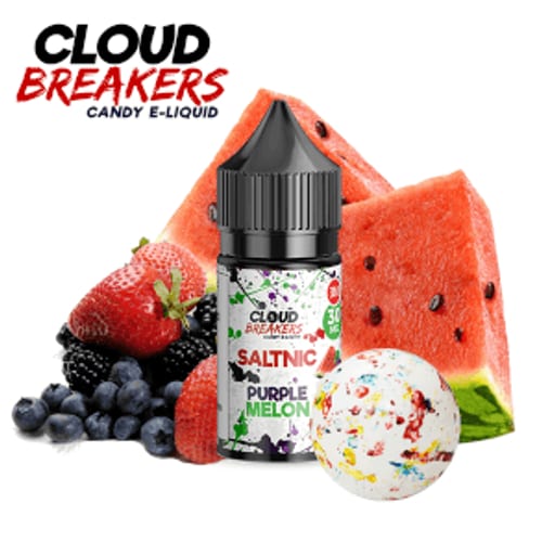 سولت  Purple Melon كلاود بريكرز نكهة  عنب بطيخ 0 موشة - صورة رقم 1 - سولت  Purple Melon كلاود بريكرز نكهة  عنب بطيخ 0 موشة | تسوق الآن من فيب الرياض